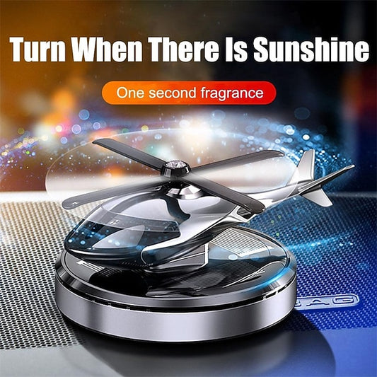 Car Solar Perfume Diffuser Car Air Freshener Perfume Car Helicopter Fragrance Ornament Long Lasting Light Scent Decoration