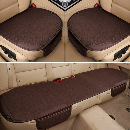 3pc Waterproof Universal Anti-Slip Seat Cushion Cover for Front Car Seats