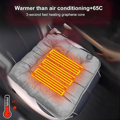 Car Winter Heated Seat Cushion USB Charging Soft Thick  Anti-slip Mat Cushion