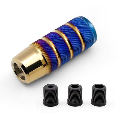 Universal Non-Slip Aluminum Matte JDM Knurled Shift Knob GM Manual Transmission