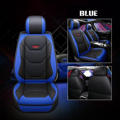 Universal 5D PU Leather Front Car Seat Cushion Mat Waterproof Breathable Protector