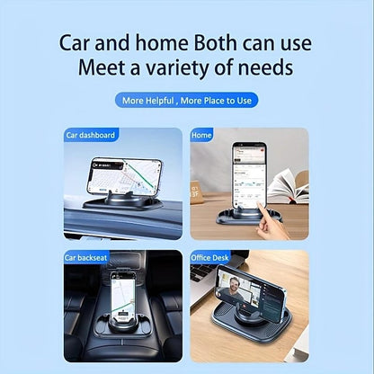 Multifunctional Car Phone Holder 360-degree Rotating Dashboard Anti-slip Mat