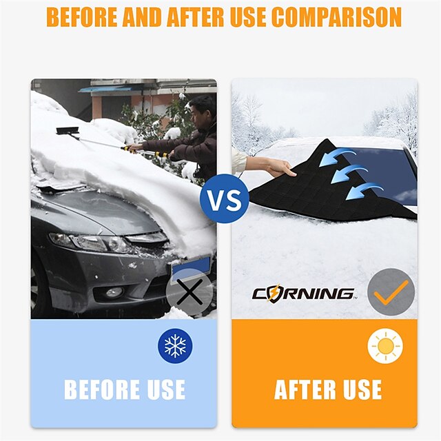 Car Front Windshield Snow Shield Anti-Freeze Thickened Protection Cover