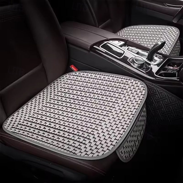 Car Summer Cooling Breathable Universal Anti-Slip Woven Seat Pad Seat Cushion