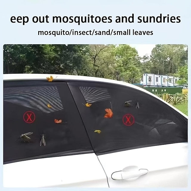 4 Pcs/set Car Window Anti-Mosquito Curtain Sunshade Privacy Protection