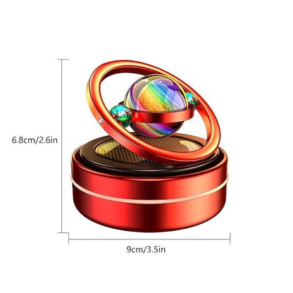 Car Solar Air Freshener Rotable Aromatherapy Diffuser Car Decoration