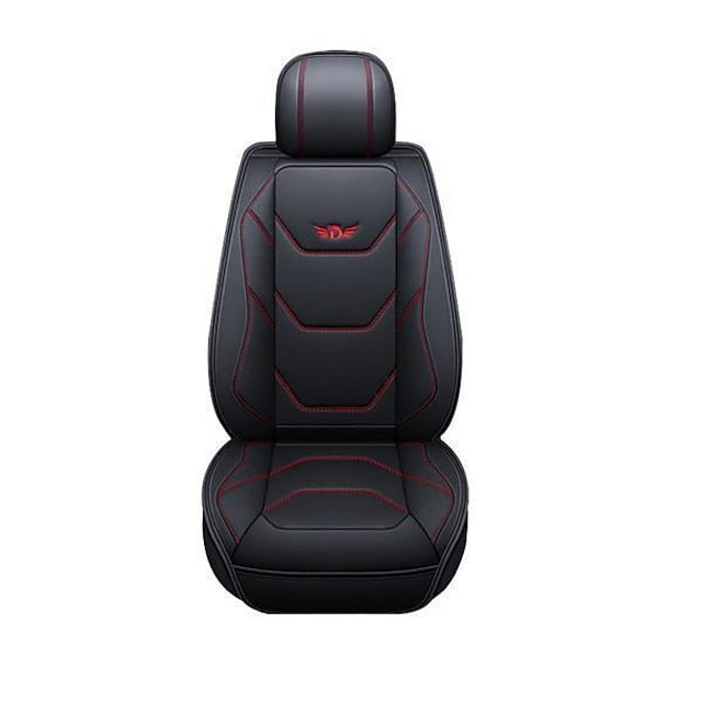 Universal 5D PU Leather Front Car Seat Cushion Mat Waterproof Breathable Protector
