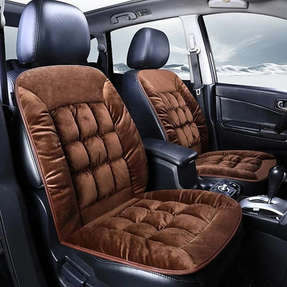 Car Winter Thicked Plush Quilting Plaid Soft Comfortable Warm Cushion