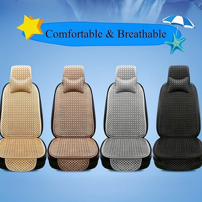 Car Summer Simple Versatile Front Single Comfortable Breathable Seat Cushions