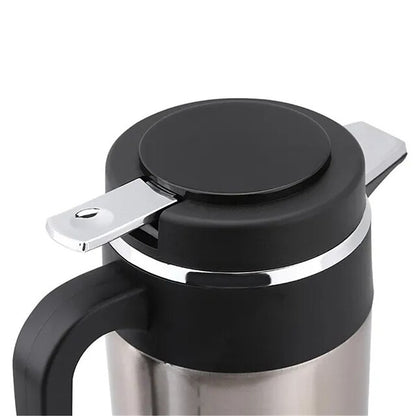 1200ML 12V/24V Car Cigarette Heating Electric Kettle Mug Travel Thermoses