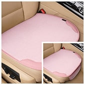 3-Piece Universal Car Seat Covers Full Set Breathable Linen Seat Cushion
