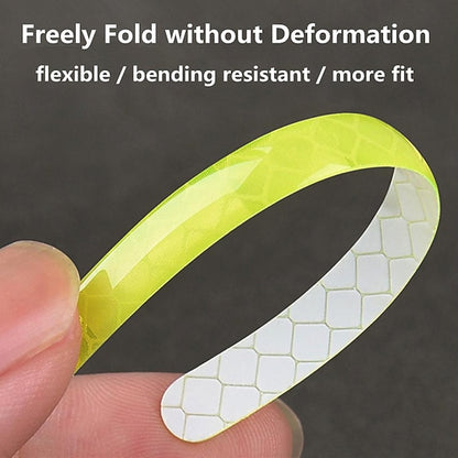 40pcs Car Motorcycle Wheel Hub Reflective Strip Sticker Warning Sticker