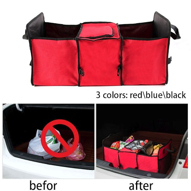 Car Trunk Storage Box Foldable Anti-slip Toy Food Organizer