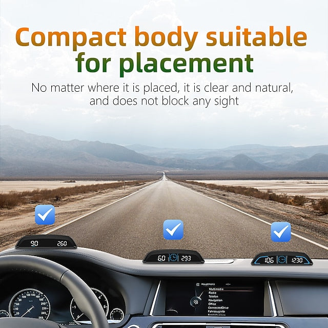 Car Digital GPS Head-up Display Speedometer Universal Headset  5.5 Inch