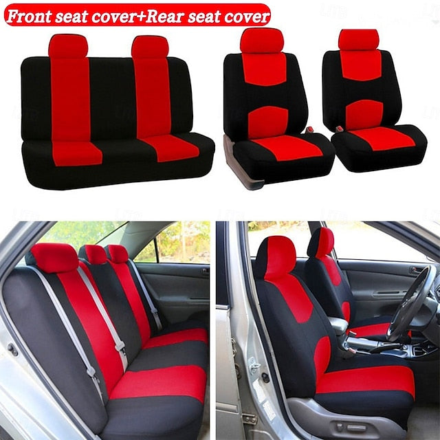 9 Pcs/set Universal Car Seat Covers Full Set Breathable Seat Protectors