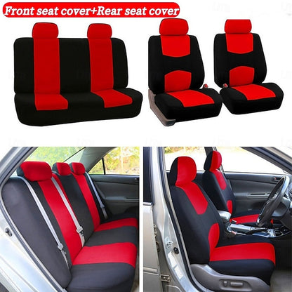 9 Pcs/set Universal Car Seat Covers Full Set Breathable Seat Protectors