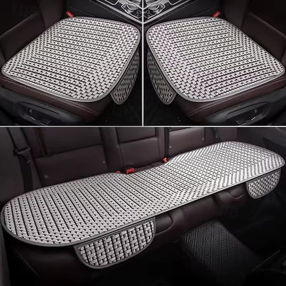 3PCS Summer Car Seat Cushion Cooling Breathable Woven Pad