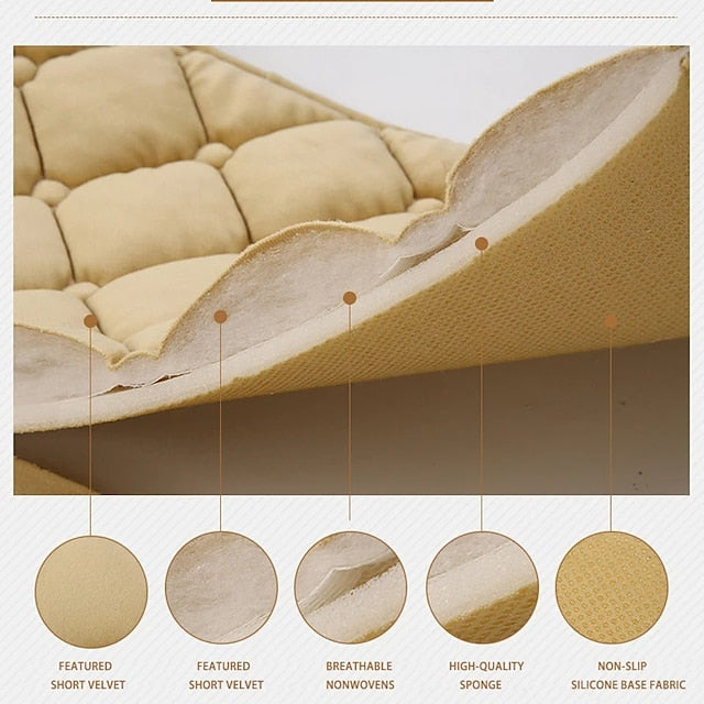 3 Pcs/set Car Seat Cover Set Universal Plush Seat Cushion Protector Mat