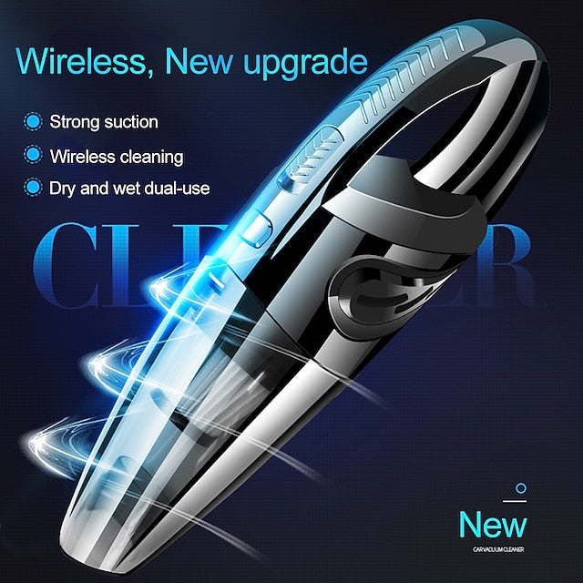 Portable Handheld Rechargeable Wireless Quick Charge Car Vacuum Cleaner
