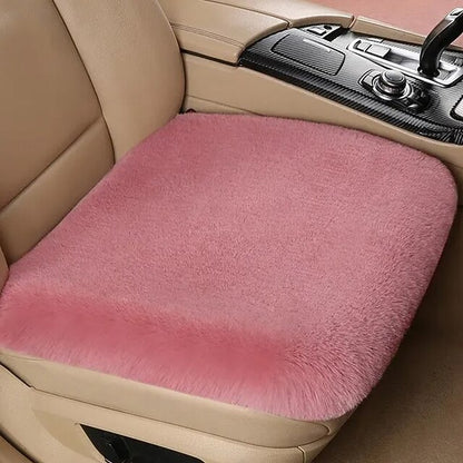 Car Multicolor Plush Rabbit Fur Winter Warm Thick Wool Seat Cushion