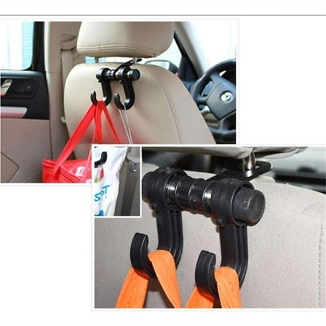 5 Pcs/set Universal Car Seat Back Storage Hook Sundries Holder Multifunction Organizer
