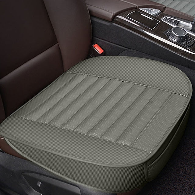 Car Seat Cushion Universal 5D Charcoal Leather Breathable Seat Protector
