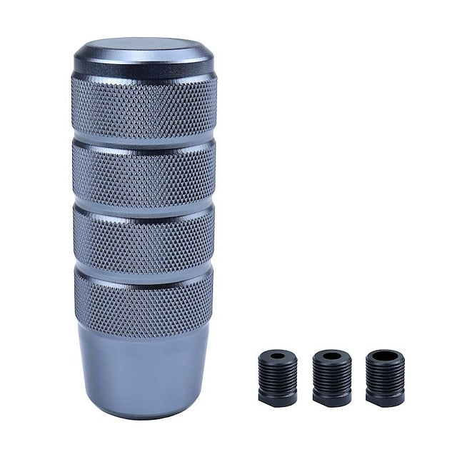 Universal Non-Slip Aluminum Matte JDM Knurled Shift Knob GM Manual Transmission