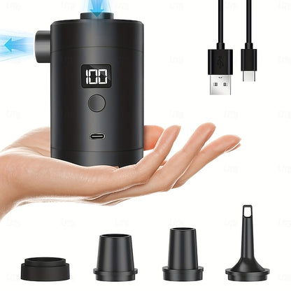 Camping Outdoor Portable Electric Air Pump  USB Charging Inflator Deflator
