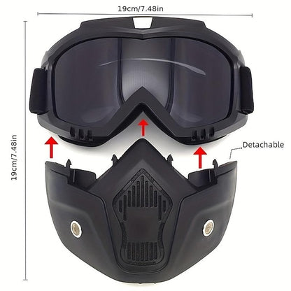 Motorcycle Camping CS Stay Protected Goggle Mask Tactical Full Face Shield