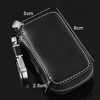 Car Leather Key Holder Case Key Chain Wallet Pouch Bag Case Holder