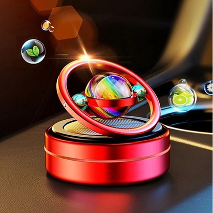 Car Solar Air Freshener Rotable Aromatherapy Diffuser Car Decoration