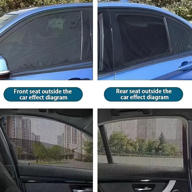 4 Pcs/set Car Window Anti-Mosquito Curtain Sunshade Privacy Protection