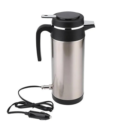 1200ML 12V/24V Car Cigarette Heating Electric Kettle Mug Travel Thermoses