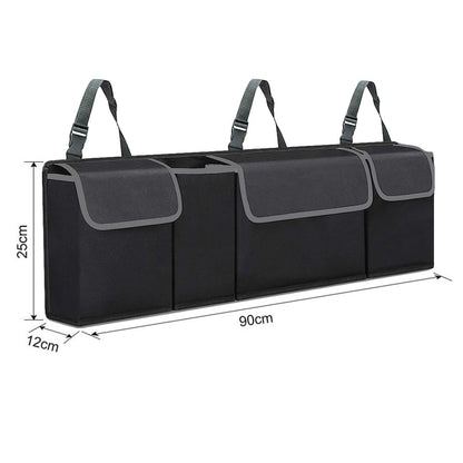 Car Trunk Organizer Oxford Interior Accessories Back Seat Storage Bag 4 Pocket
