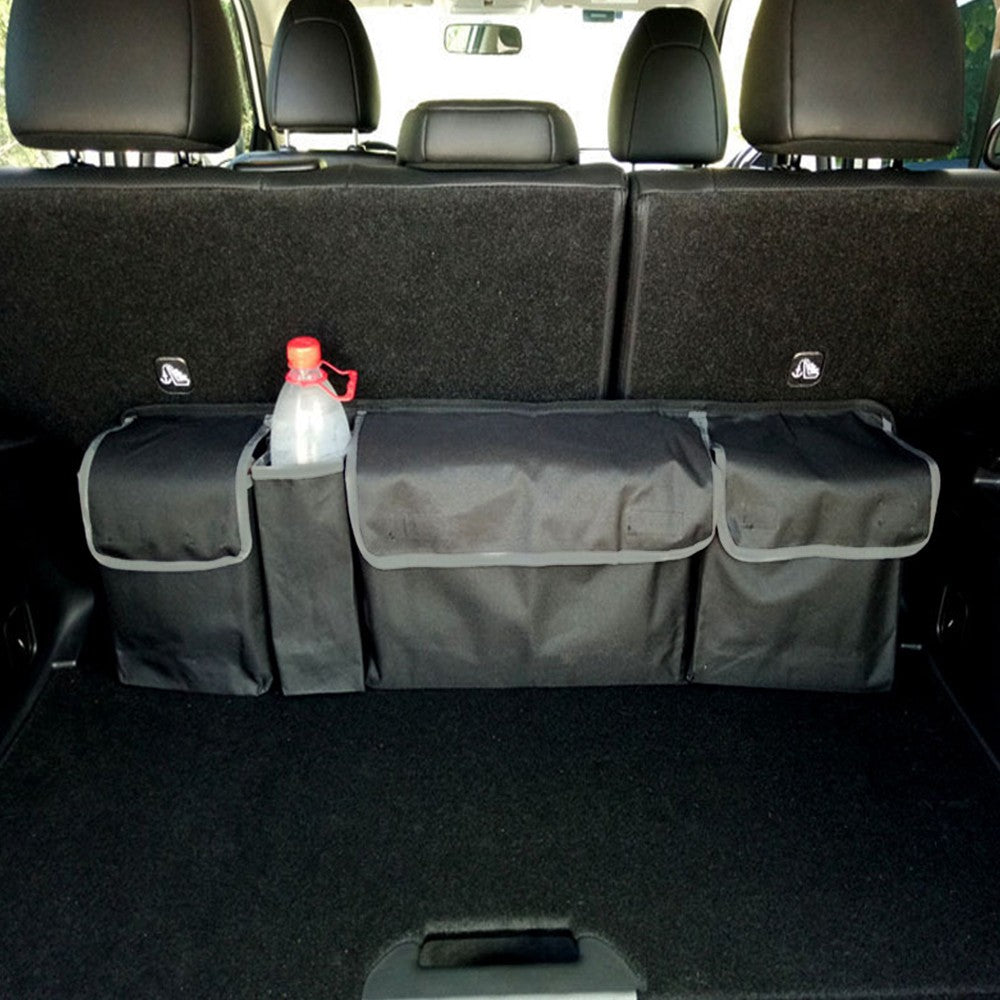 Car Trunk Organizer Oxford Interior Accessories Back Seat Storage Bag 4 Pocket