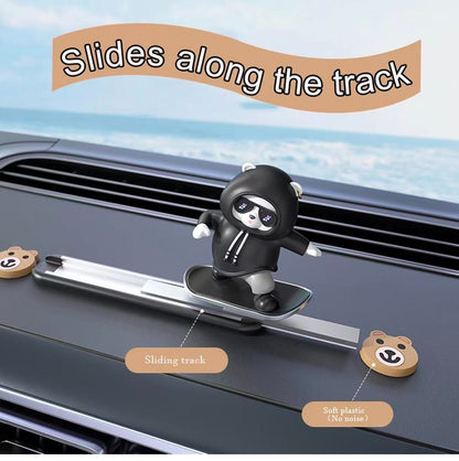 Car Dashboard Decor Cute Interior Accessories Black Cute  Ornaments