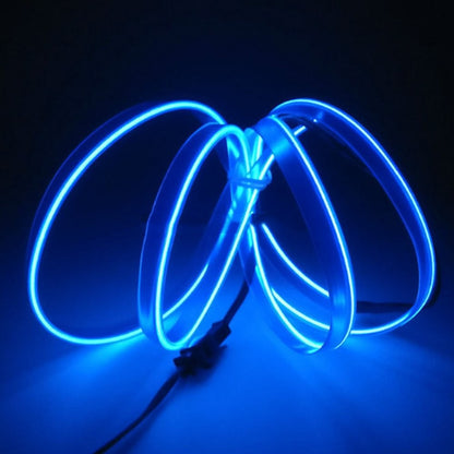 LED Bulbs Car Interior Decor Atmosphere Wire Strip Light Lamp Accessories Blue J
