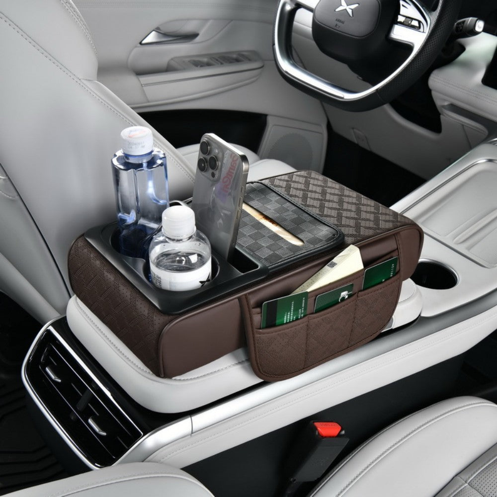Car Armrest Cushion Cover Center Console Mat Storage Pad Storage Interior