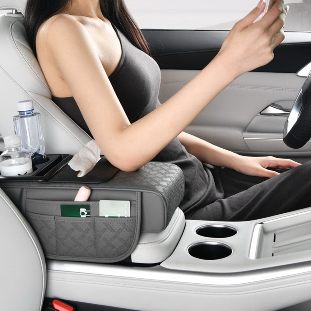 Car Armrest Cushion Cover Center Console Mat Storage Pad Storage Interior