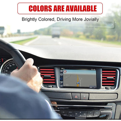 10× Car Accessories Interior Air Conditioner Air Outlet Decoration Stripes Cover