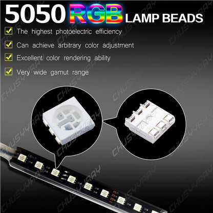 Led light strip for Cars Inside Lighting interior Accessories Glow Full Color US