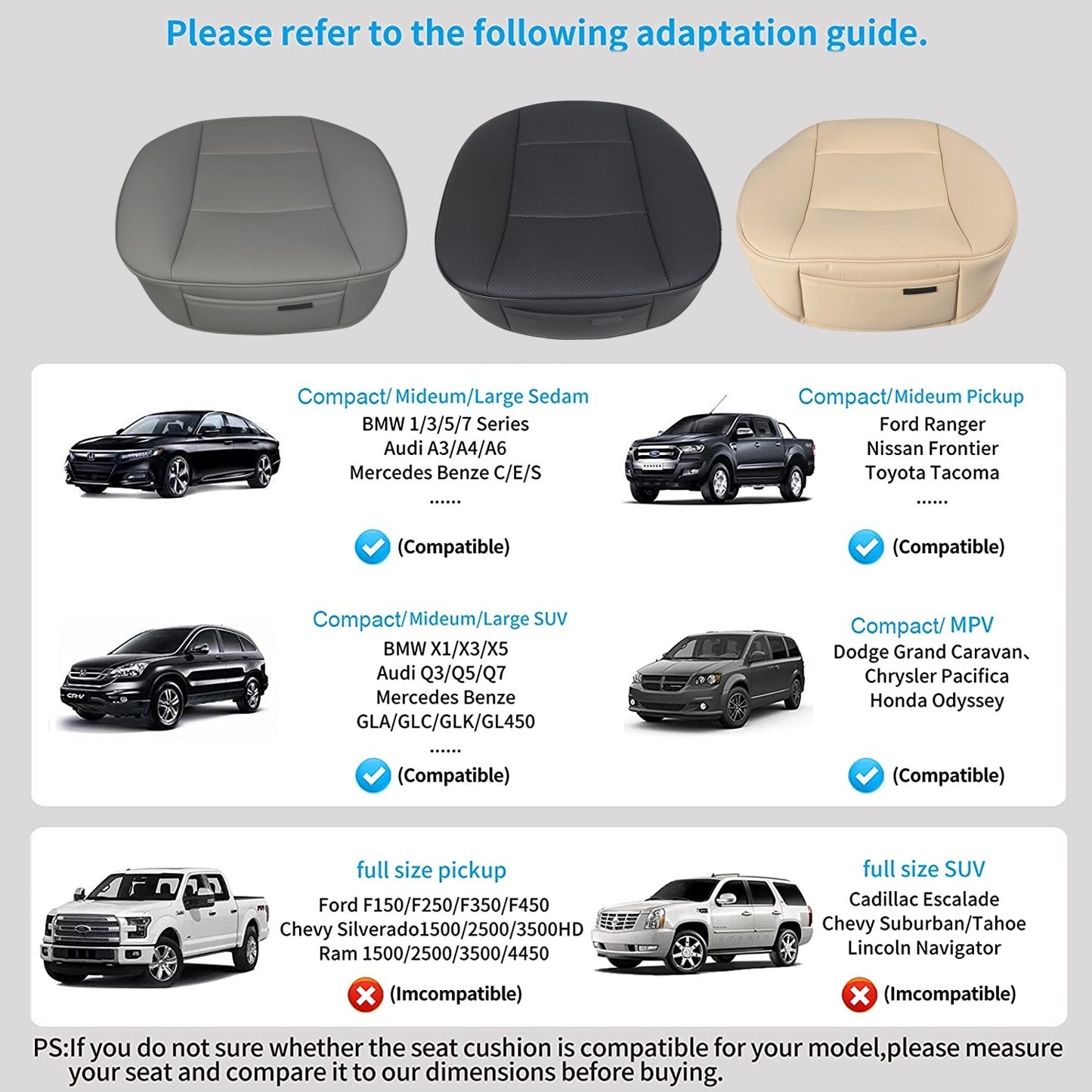 Car Front Car Seat Cover Leather Full Surround Pad Cushion Protector For Nissan
