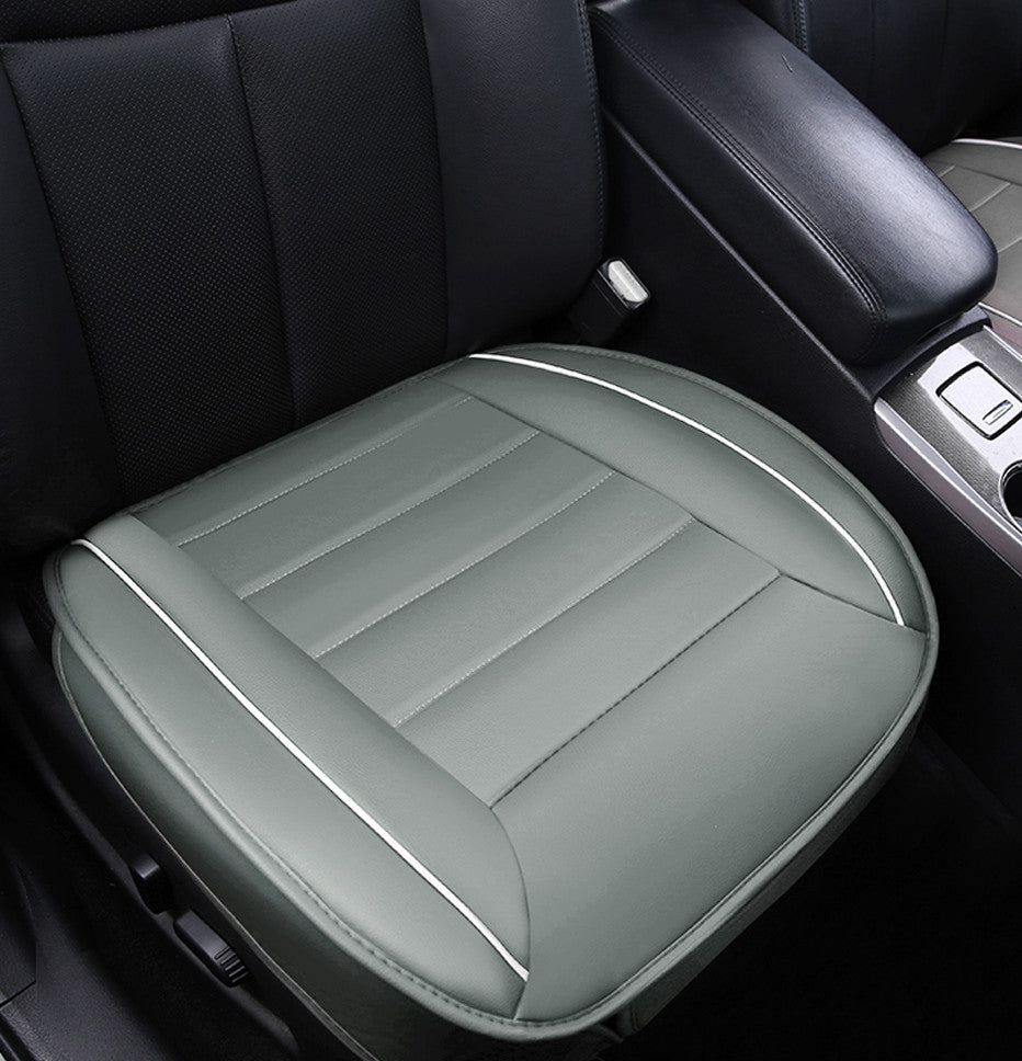 Full Surround Front Car Seat Cover Leather Pad Mat Auto Chair Cushion Protector