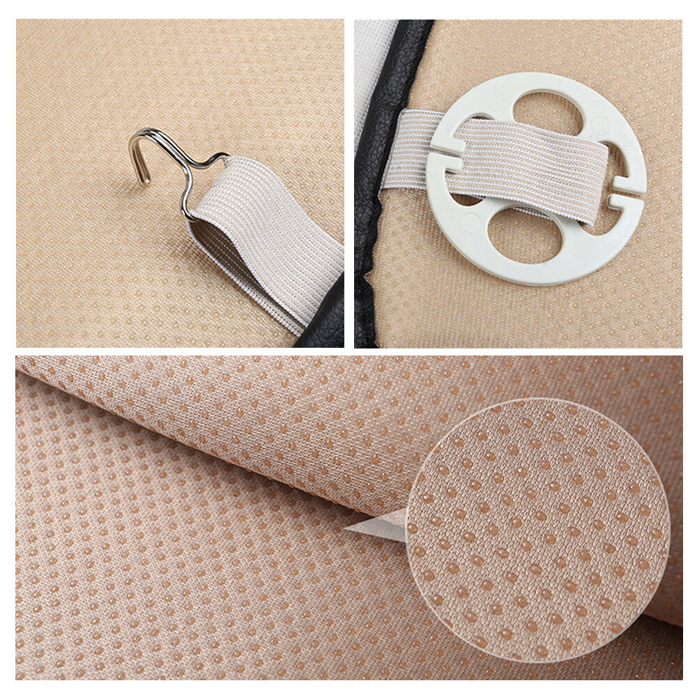 Full Surround Front Car Seat Cover Leather Pad Mat Auto Chair Cushion Protector