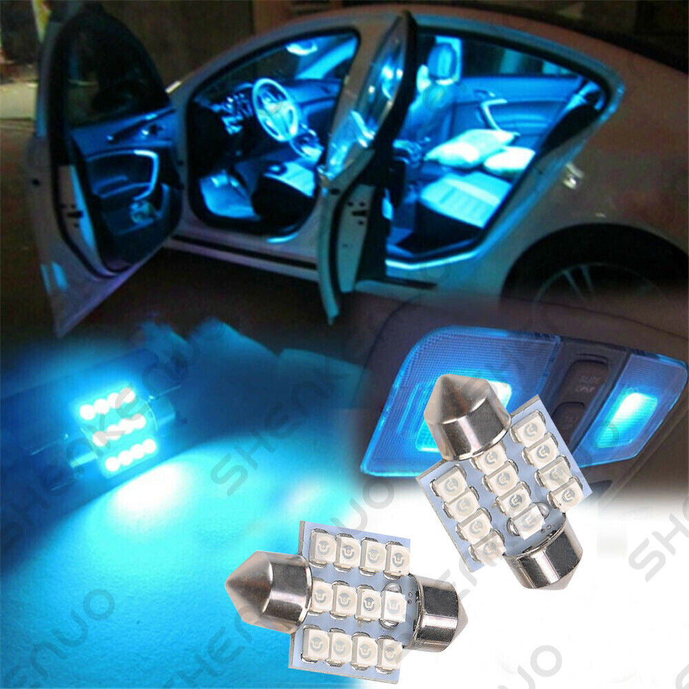 13x Auto Car Interior LED Lights Dome License Plate Lamp 12V Kit Accessories 8k