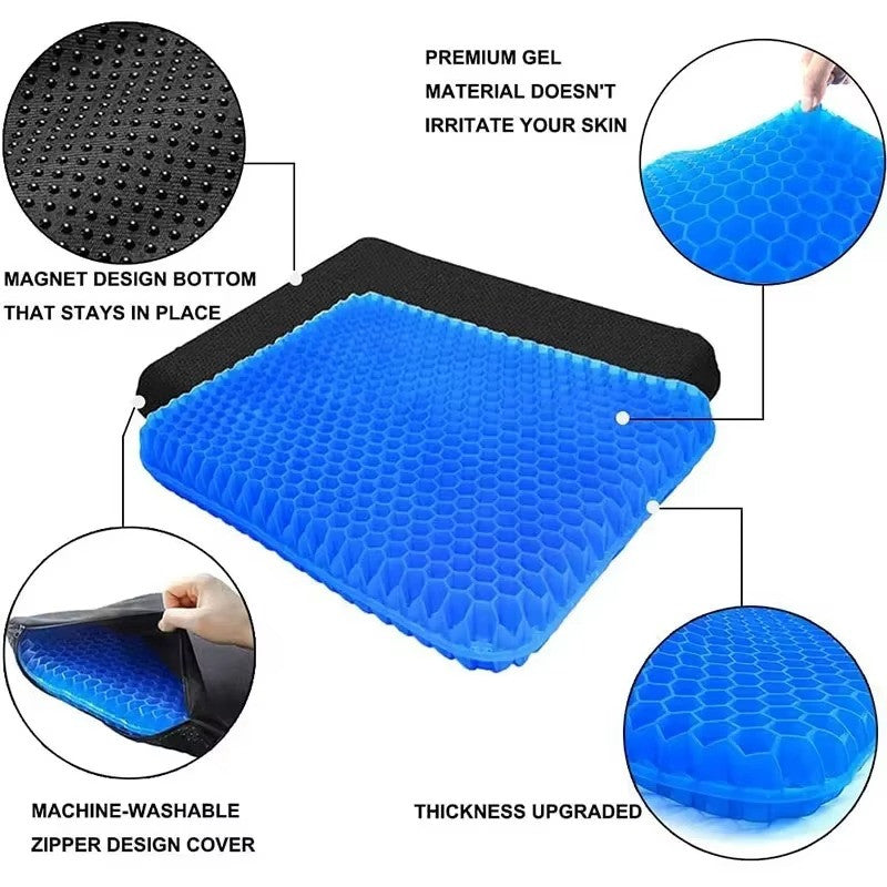 Car Honeycomb Cooling Gel Support  Crate Cushion Non-Slip Seat Cushion