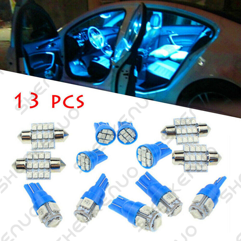 13x Auto Car Interior LED Lights Dome License Plate Lamp 12V Kit Accessories 8k