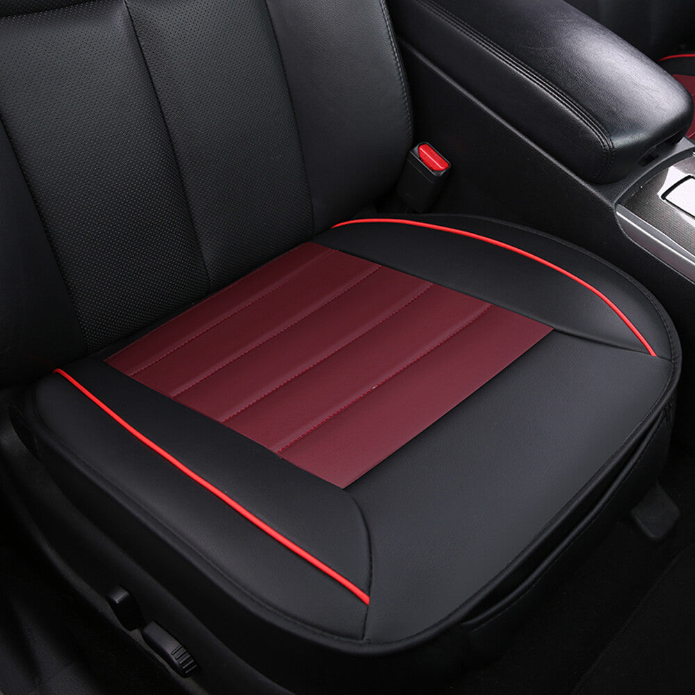 Full Surround Front Car Seat Cover Leather Pad Mat Auto Chair Cushion Protector