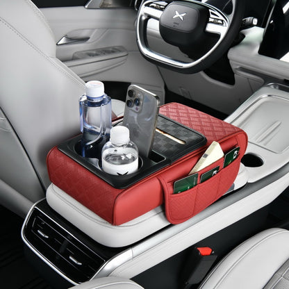 Car Armrest Cushion Cover Center Console Mat Storage Pad Storage Interior