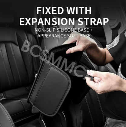 Car Seat Armrest Cushion Protector Leather Storage Pad  Interior Accessories
